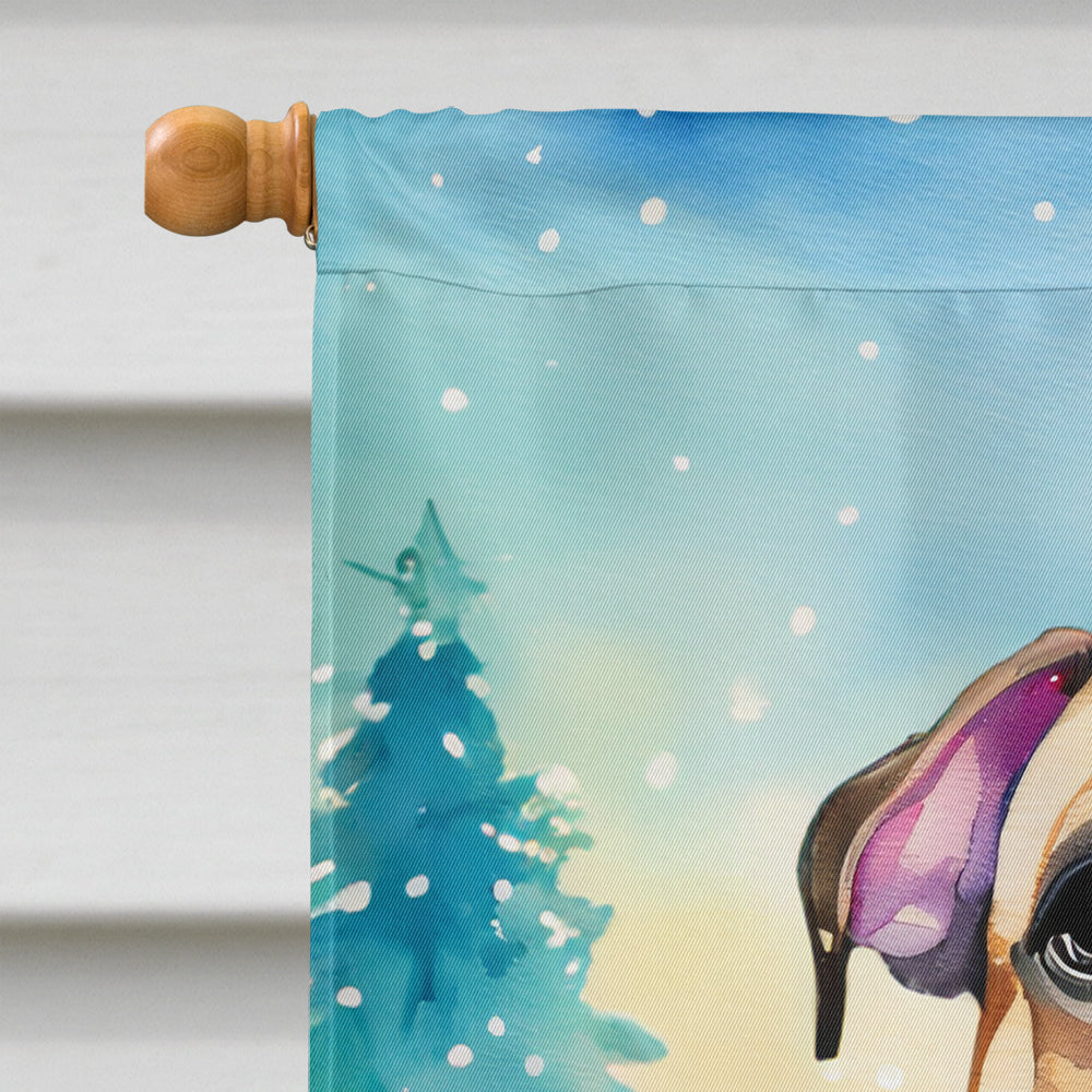 French Bulldog Christmas House Flag