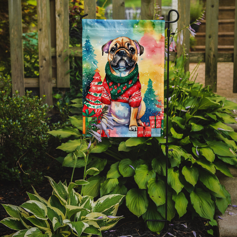 French Bulldog Christmas Garden Flag