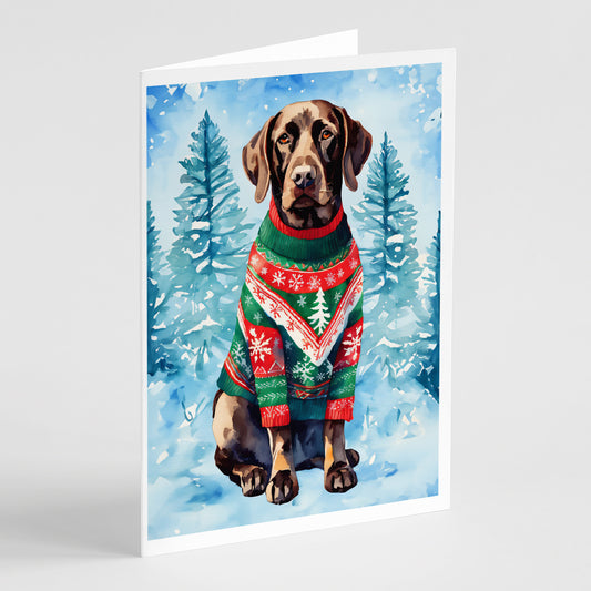 Buy this German Shorthaired Pointer Christmas Greeting Cards Pack of 8