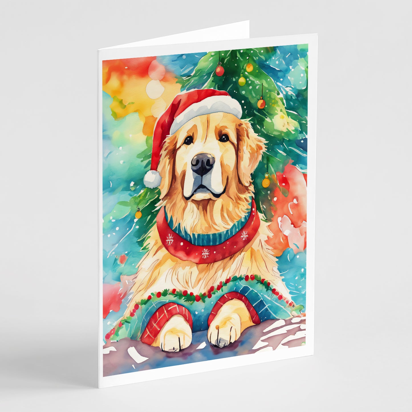 Buy this Golden Retriever Christmas Greeting Cards Pack of 8