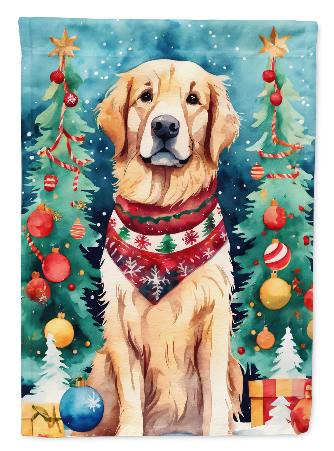 Buy this Golden Retriever Christmas Garden Flag