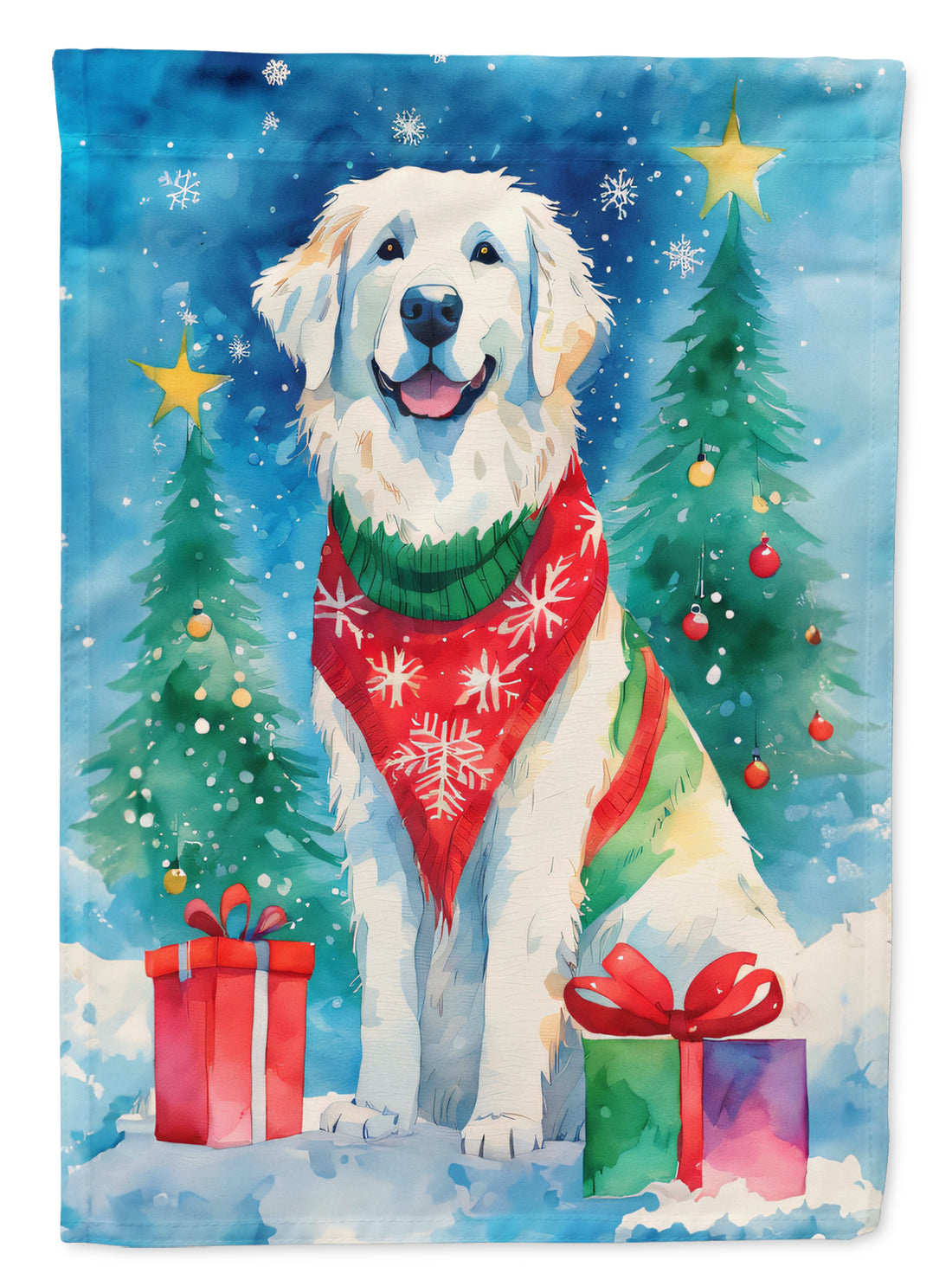 Buy this Great Pyrenees Christmas Garden Flag