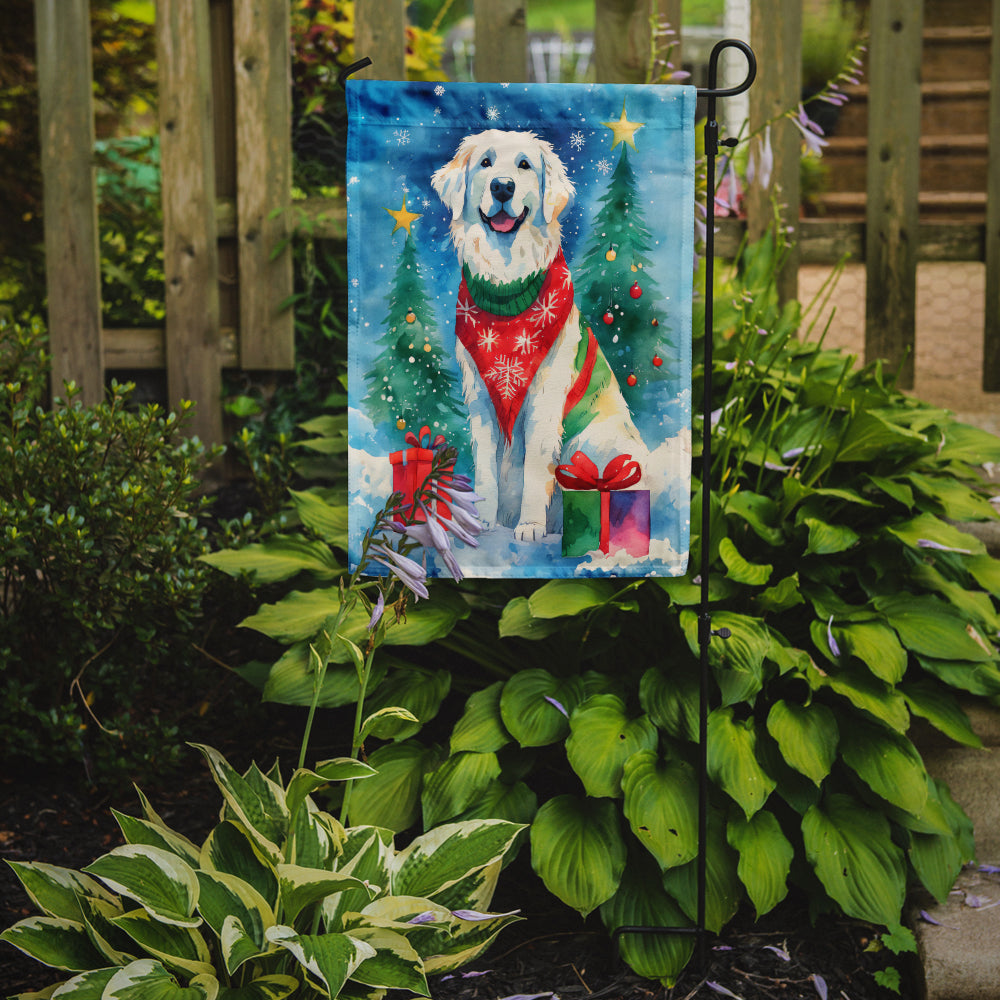 Great Pyrenees Christmas Garden Flag