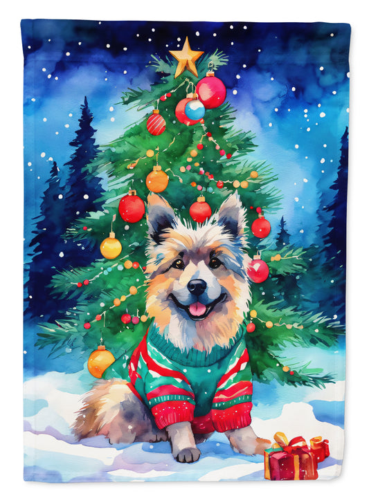 Buy this Keeshond Christmas Garden Flag