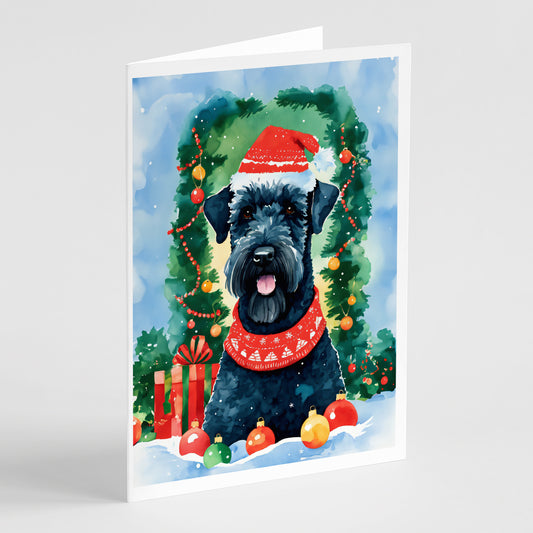 Buy this Kerry Blue Terrier Christmas Greeting Cards Pack of 8