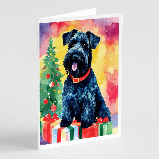 Buy this Kerry Blue Terrier Christmas Greeting Cards Pack of 8