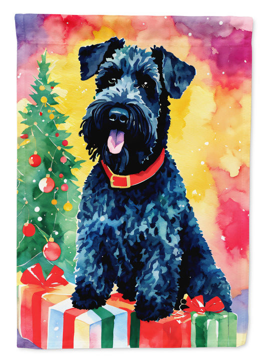 Buy this Kerry Blue Terrier Christmas Garden Flag