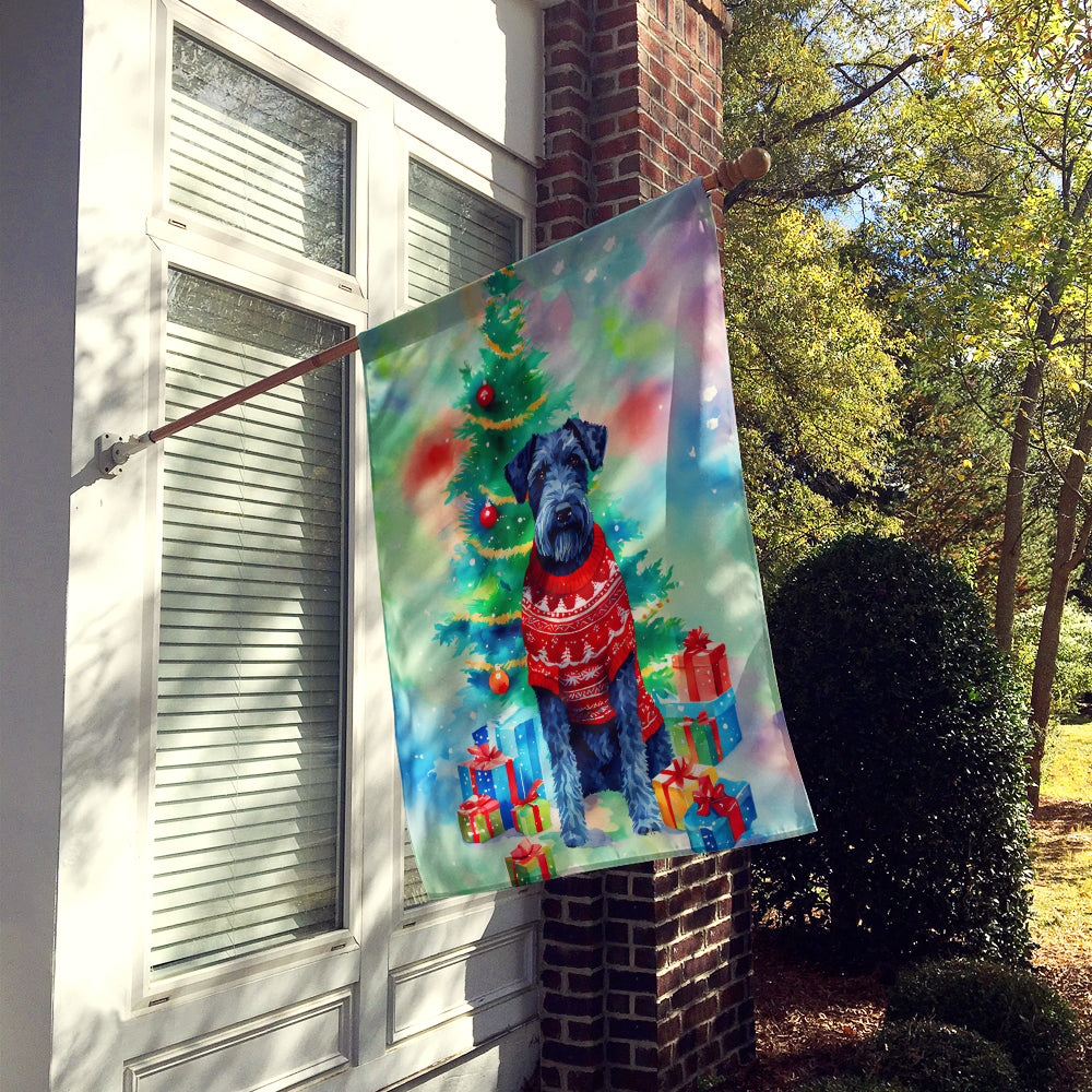 Kerry Blue Terrier Christmas House Flag