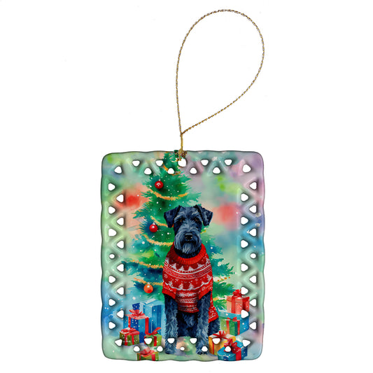 Buy this Kerry Blue Terrier Christmas Porcelain Ornament