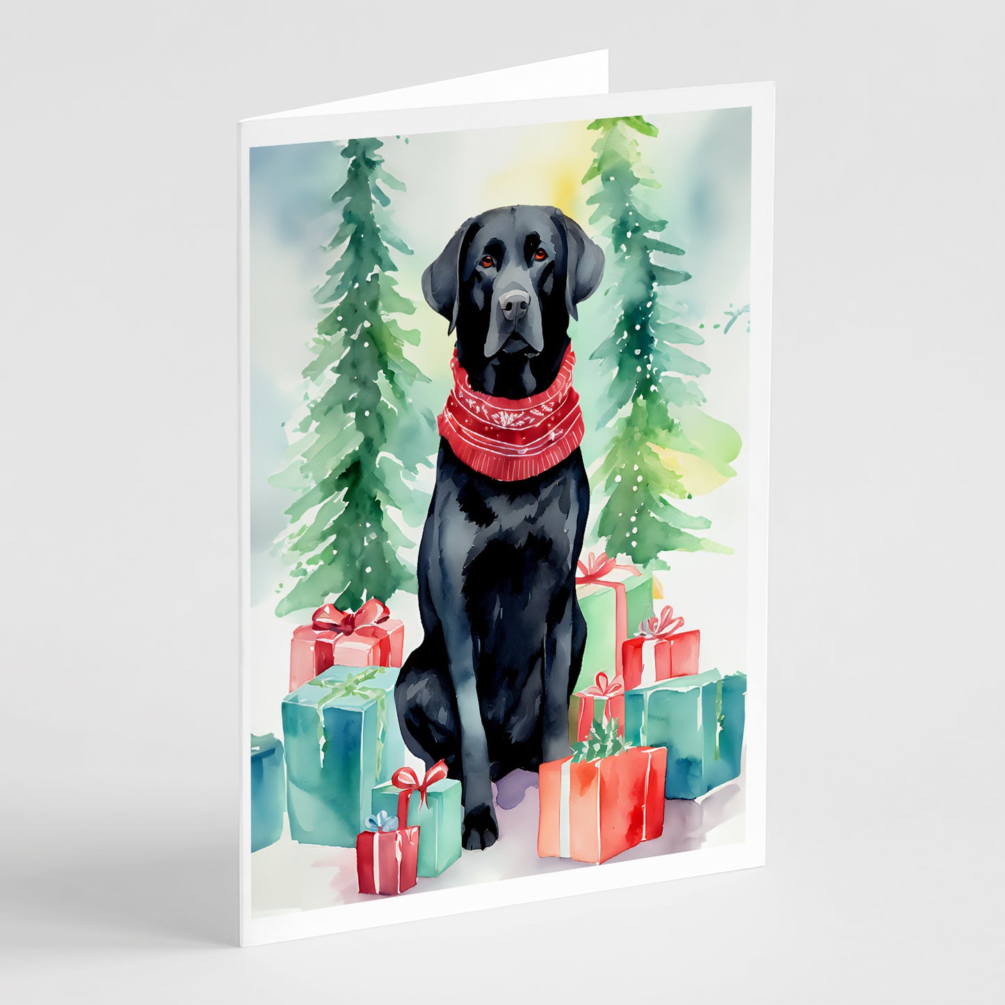 Buy this Black Labrador Retriever Christmas Greeting Cards Pack of 8