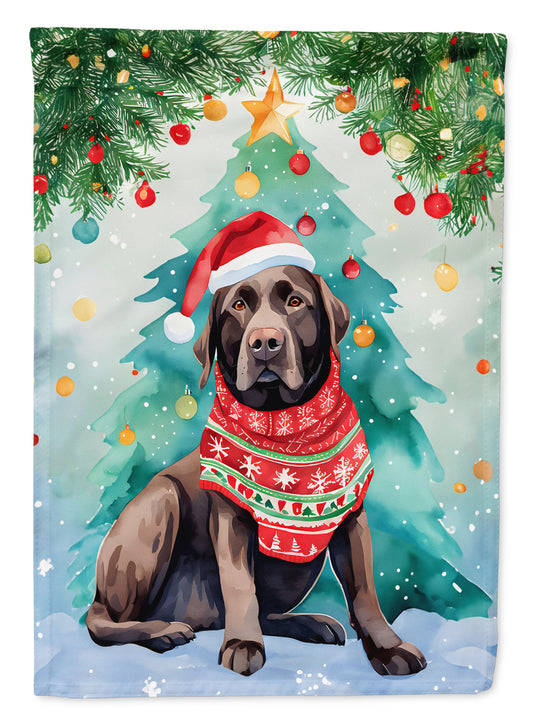 Buy this Chocolate Labrador Retriever Christmas Garden Flag