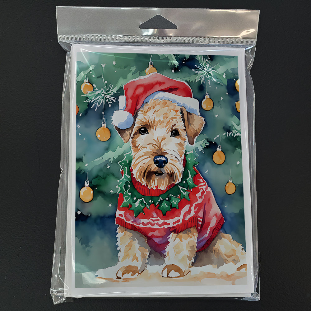 Lakeland Terrier Christmas Greeting Cards Pack of 8