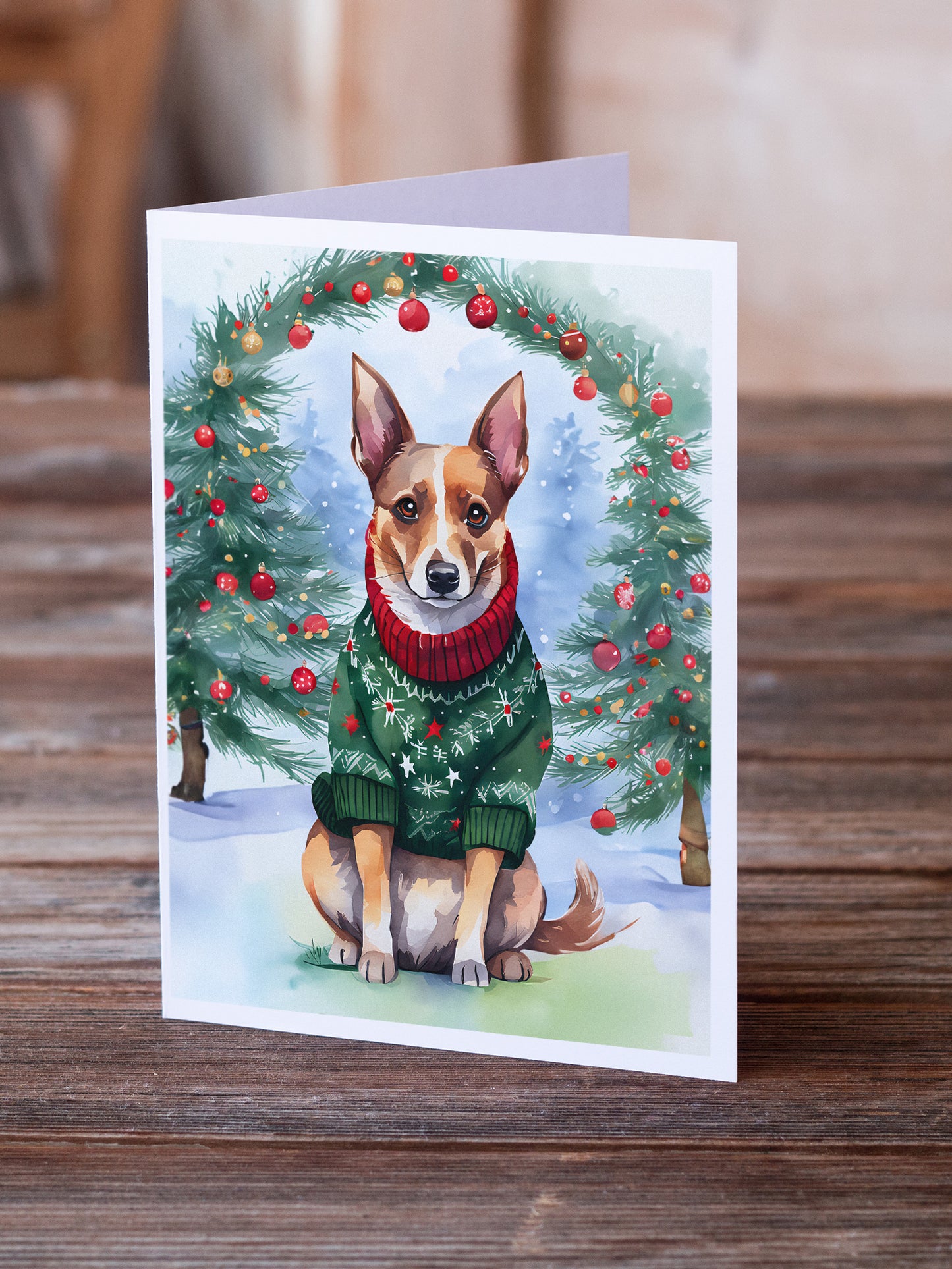 Lancashire Heeler Christmas Greeting Cards Pack of 8