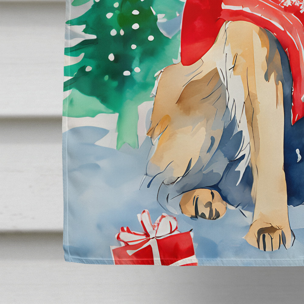 Leonberger Christmas House Flag