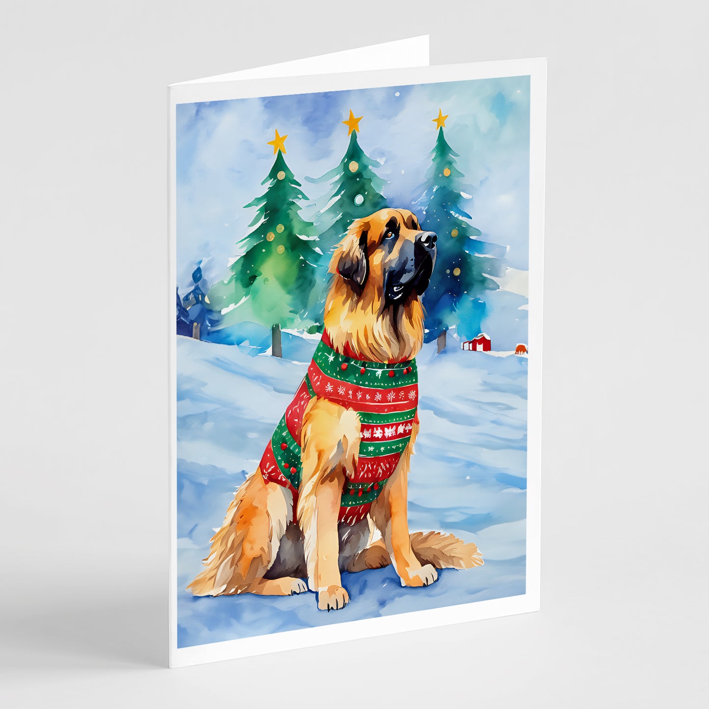 Buy this Leonberger Christmas Greeting Cards Pack of 8