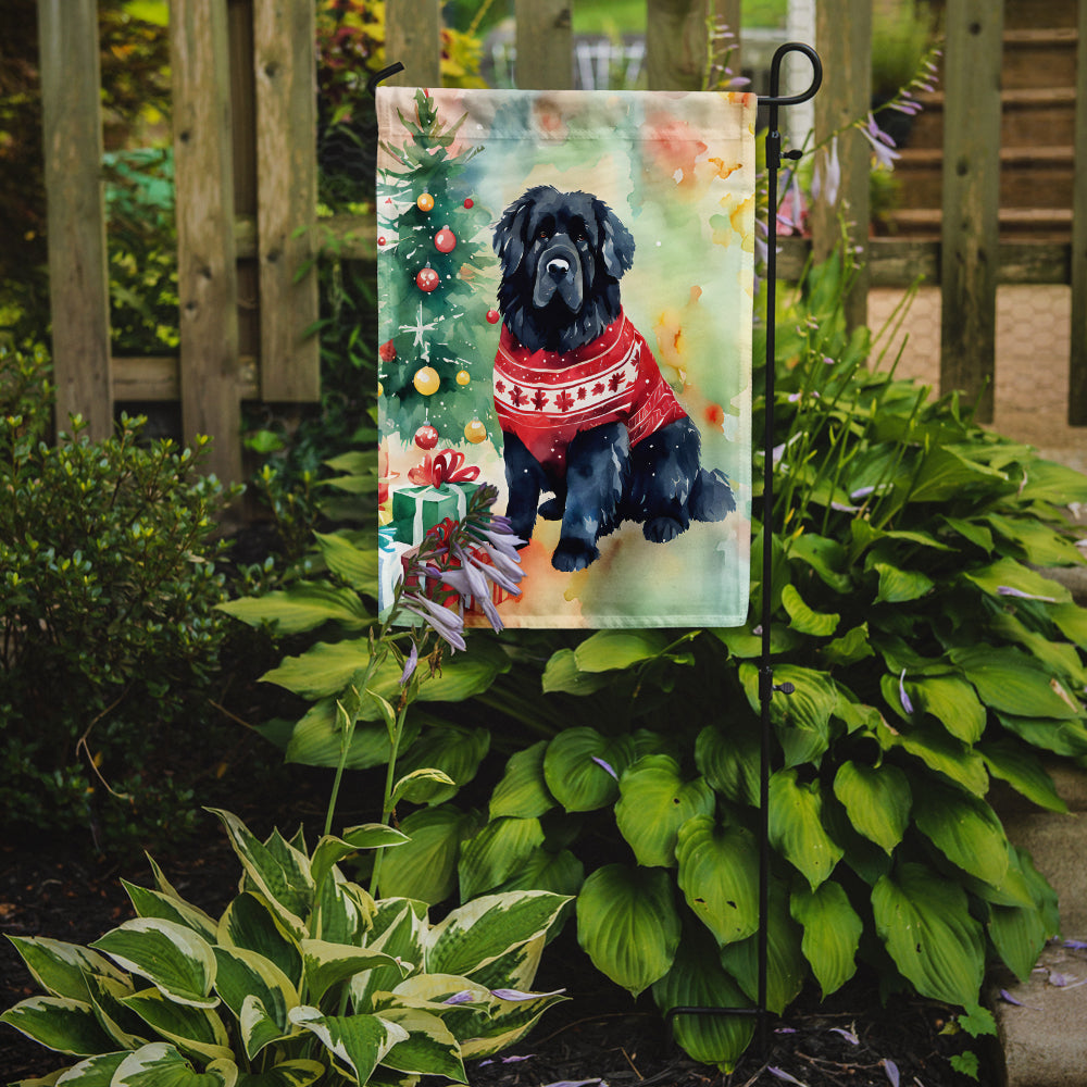 Newfoundland Christmas Garden Flag