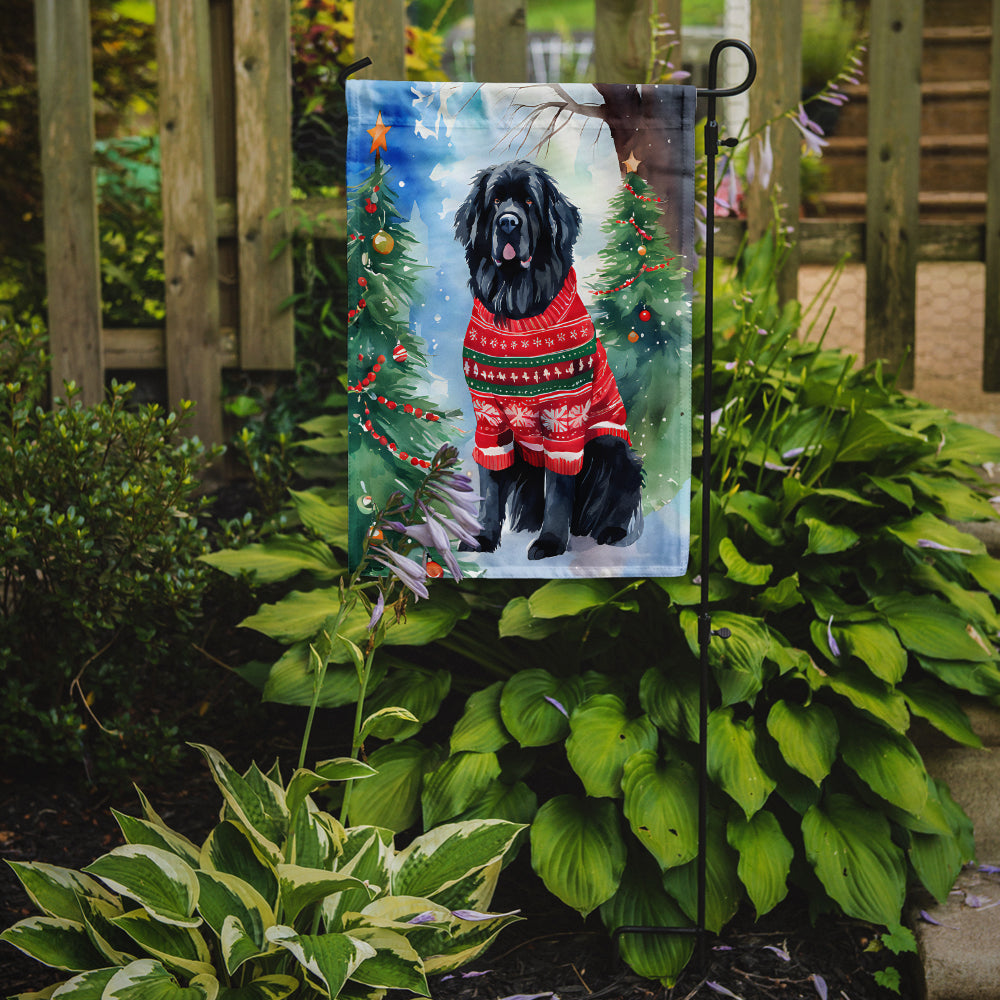 Newfoundland Christmas Garden Flag