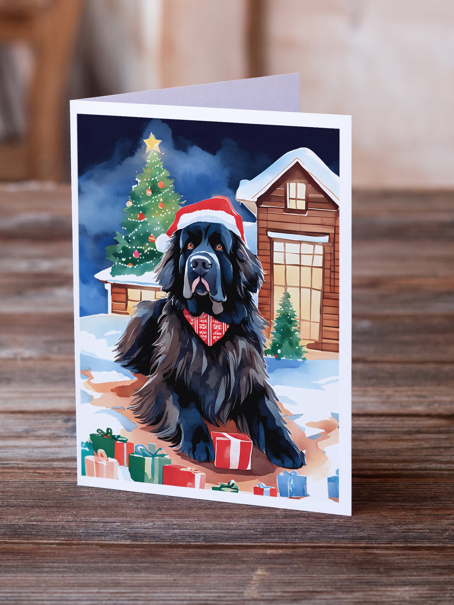 Newfoundland Christmas Greeting Cards Pack of 8