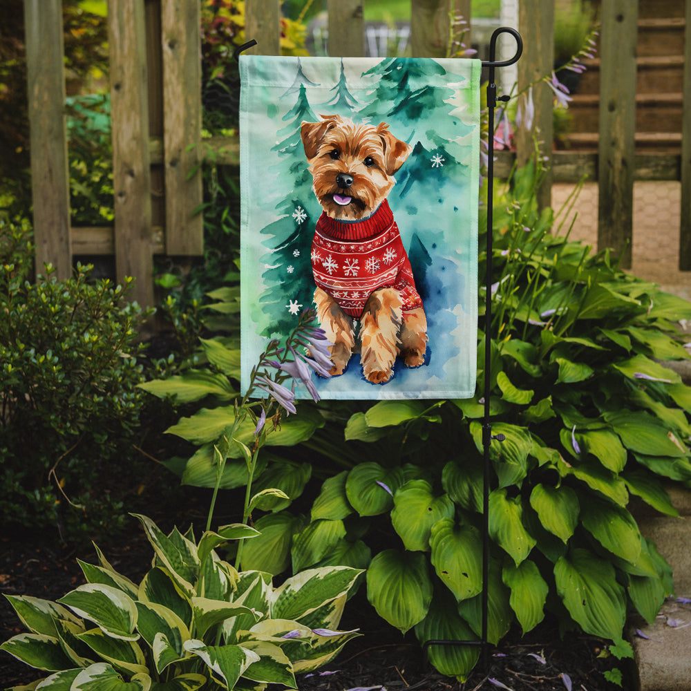 Norfolk Terrier Christmas Garden Flag