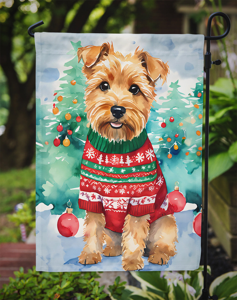 Norfolk Terrier Christmas Garden Flag