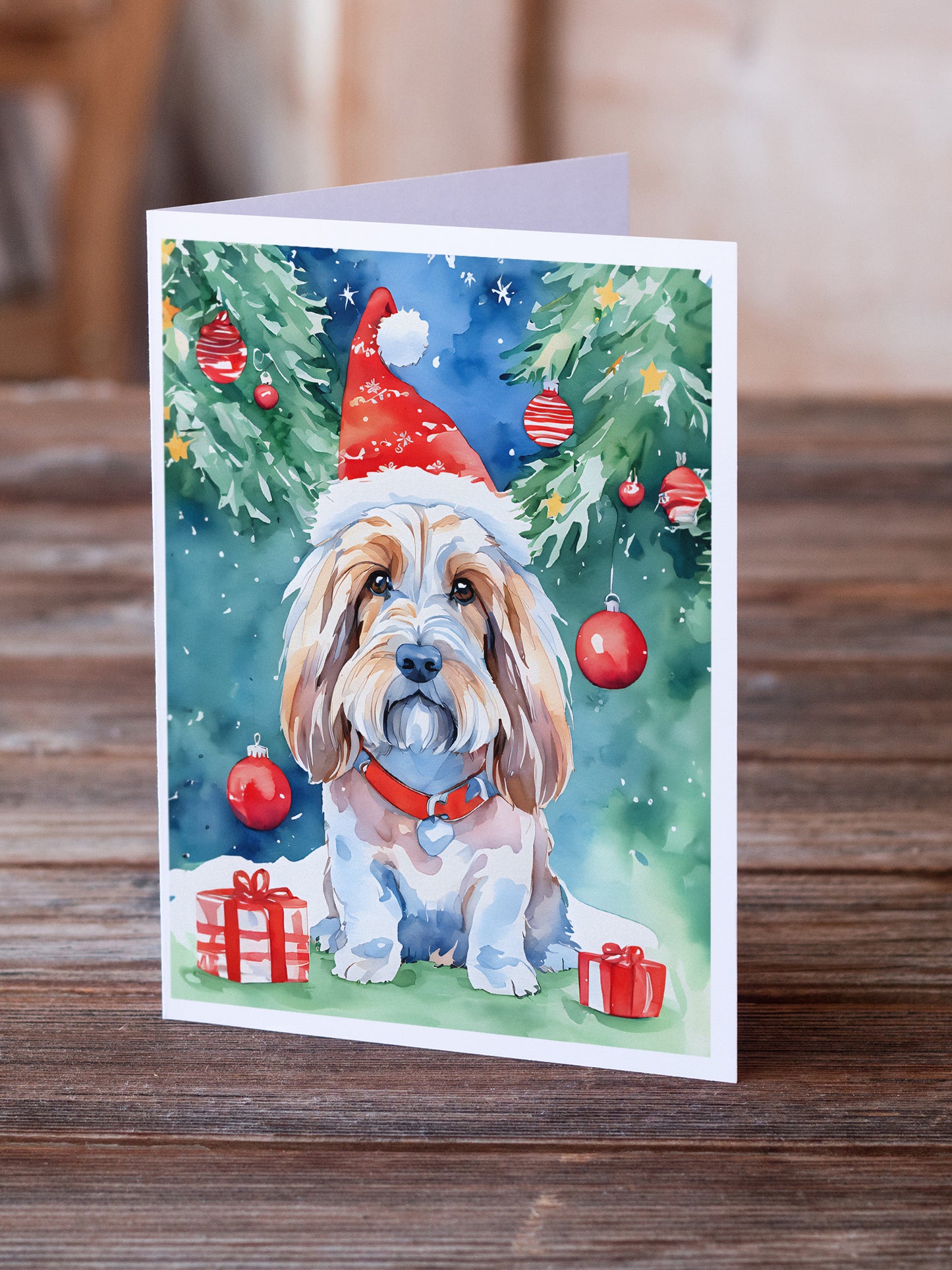 Petit Basset Griffon Vendeen Christmas Greeting Cards Pack of 8