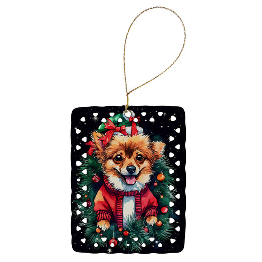 Buy this Pomeranian Christmas Porcelain Ornament