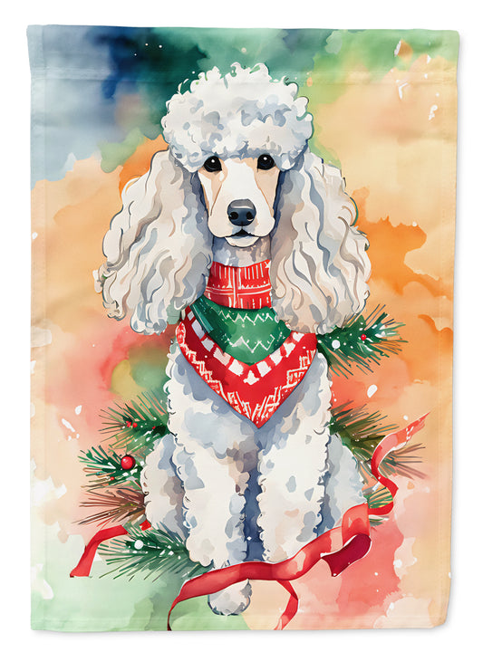 Buy this Poodle Christmas Garden Flag