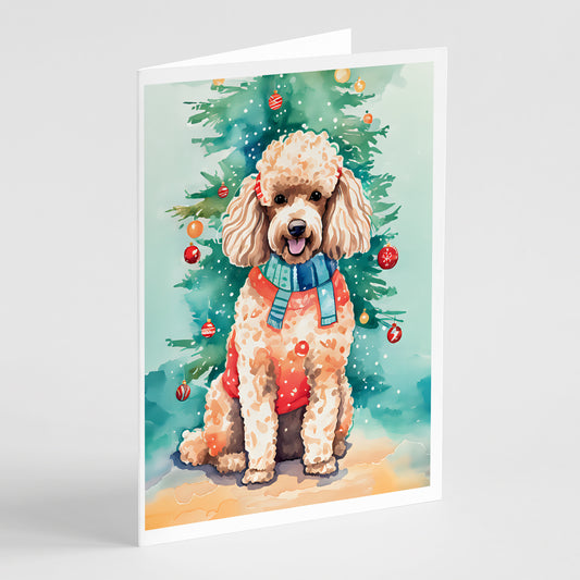 Buy this Poodle Christmas Greeting Cards Pack of 8