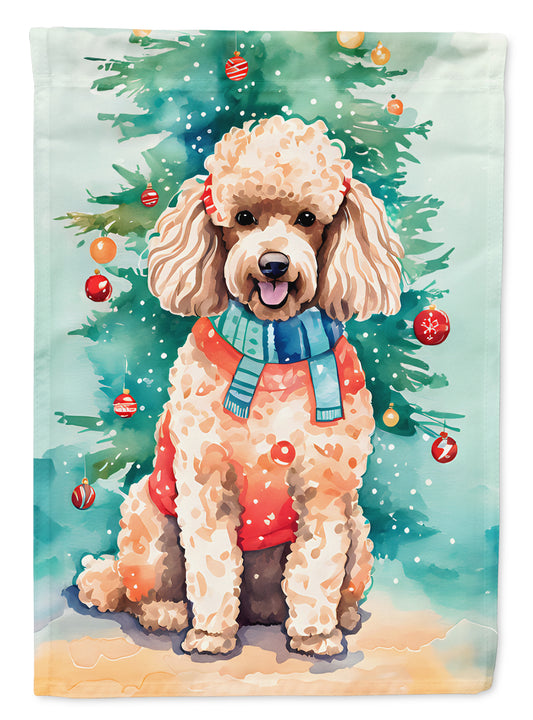 Buy this Poodle Christmas Garden Flag