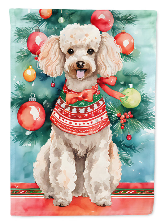 Buy this Poodle Christmas Garden Flag