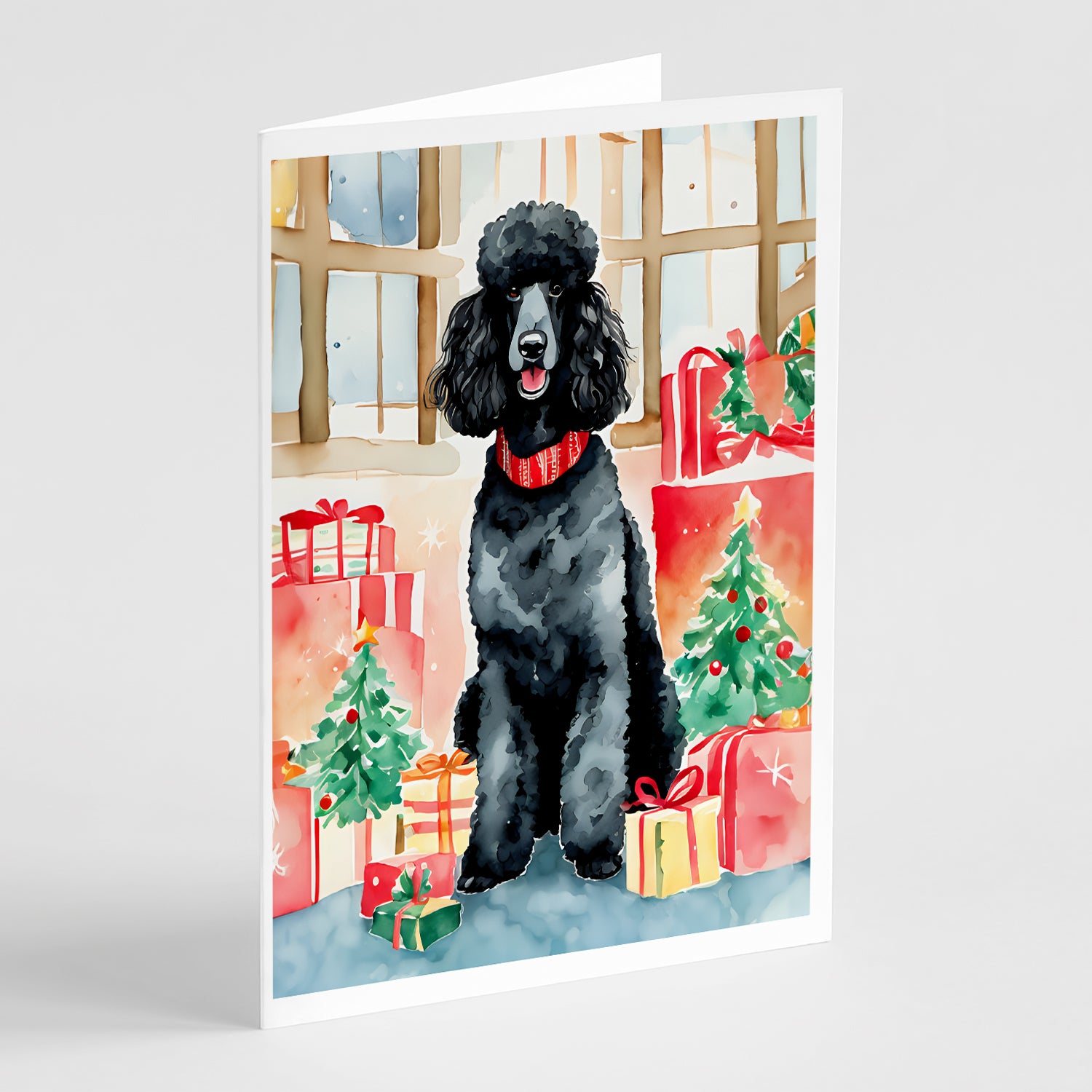 Buy this Poodle Christmas Greeting Cards Pack of 8