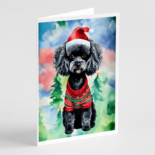 Buy this Poodle Christmas Greeting Cards Pack of 8