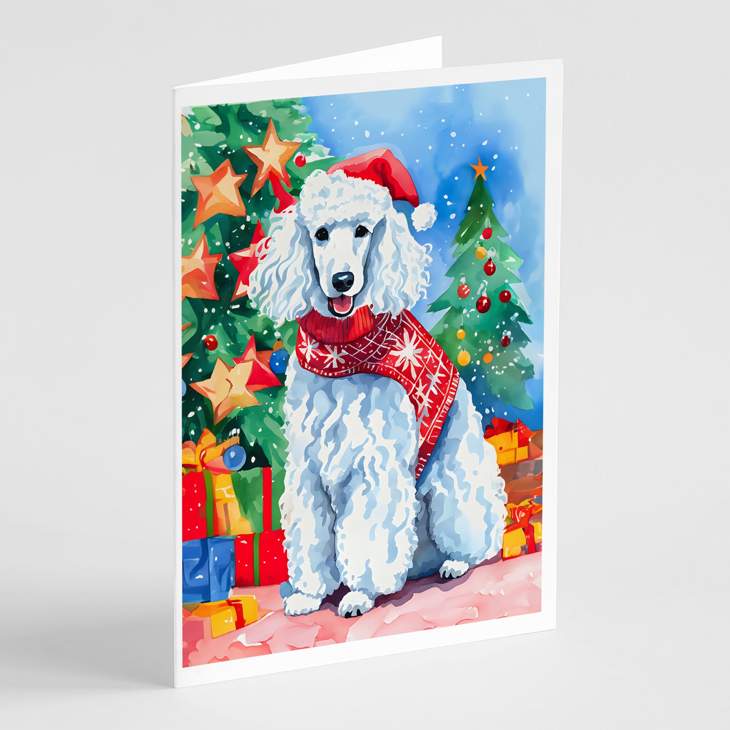 Buy this Poodle Christmas Greeting Cards Pack of 8