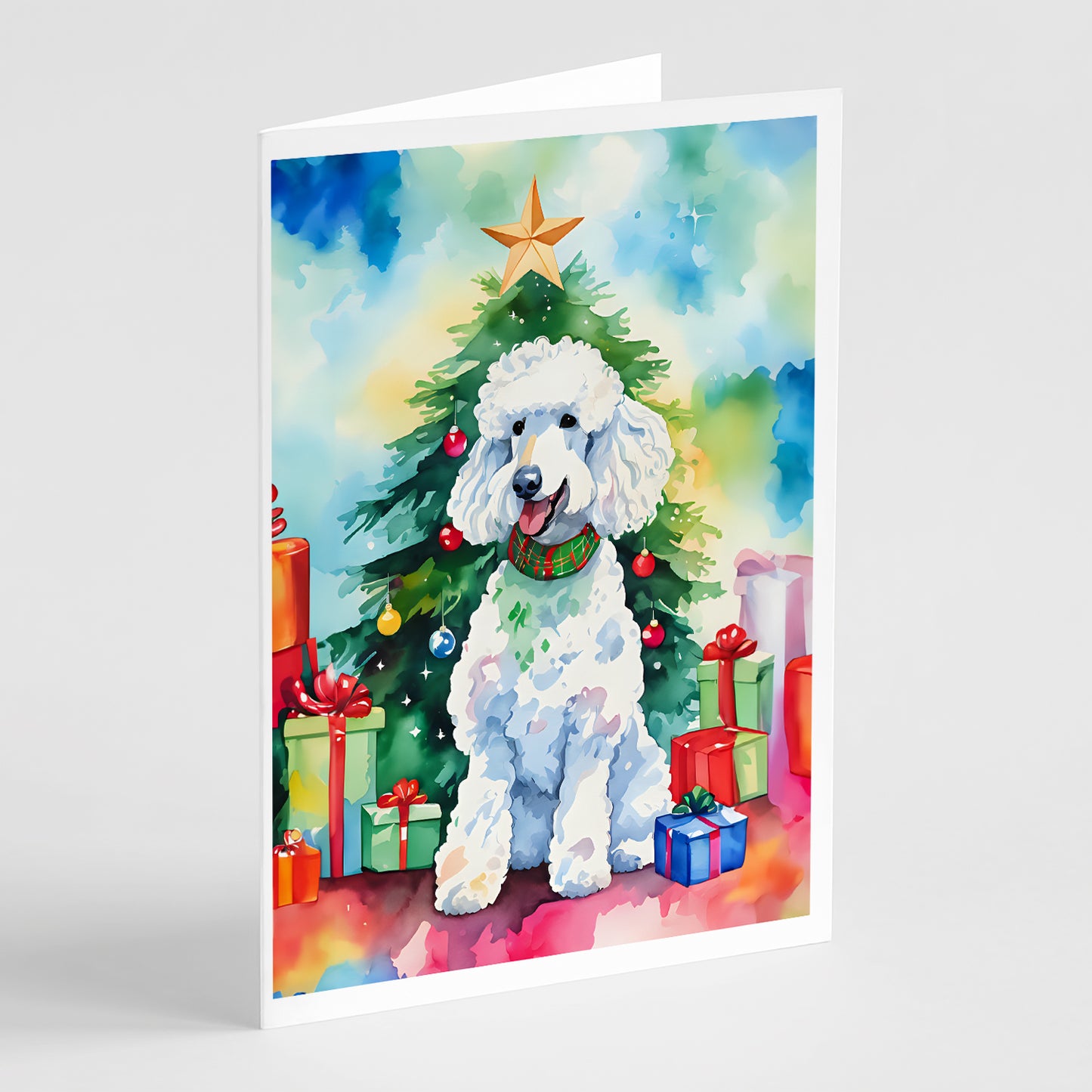 Buy this Poodle Christmas Greeting Cards Pack of 8