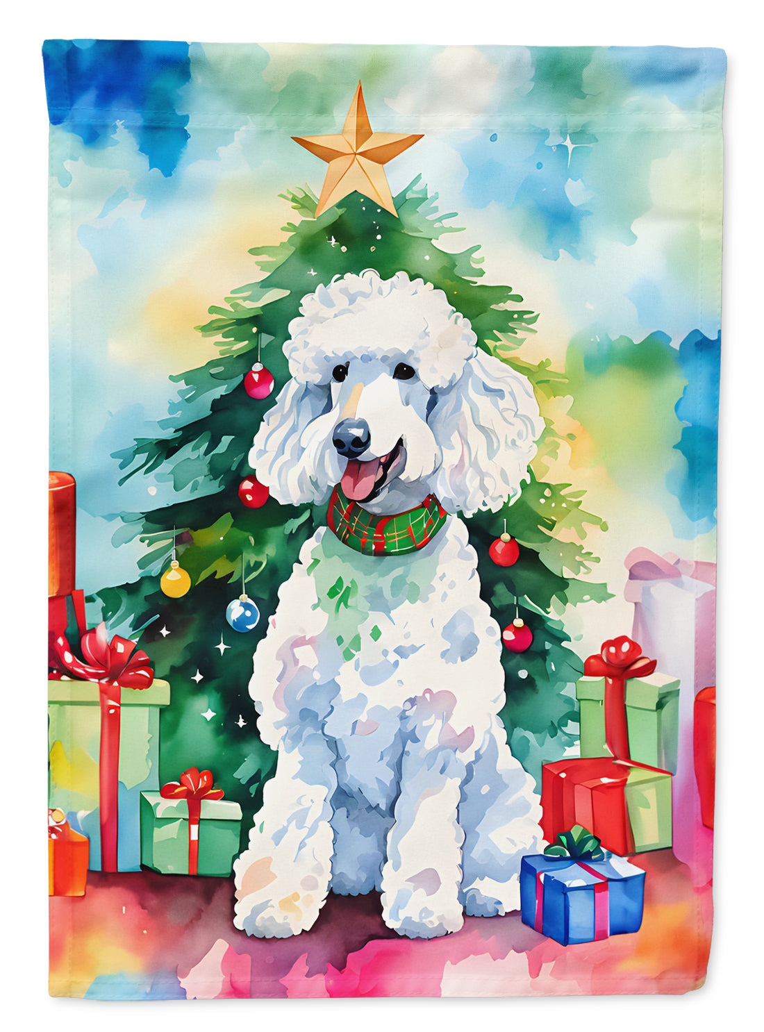 Buy this Poodle Christmas Garden Flag