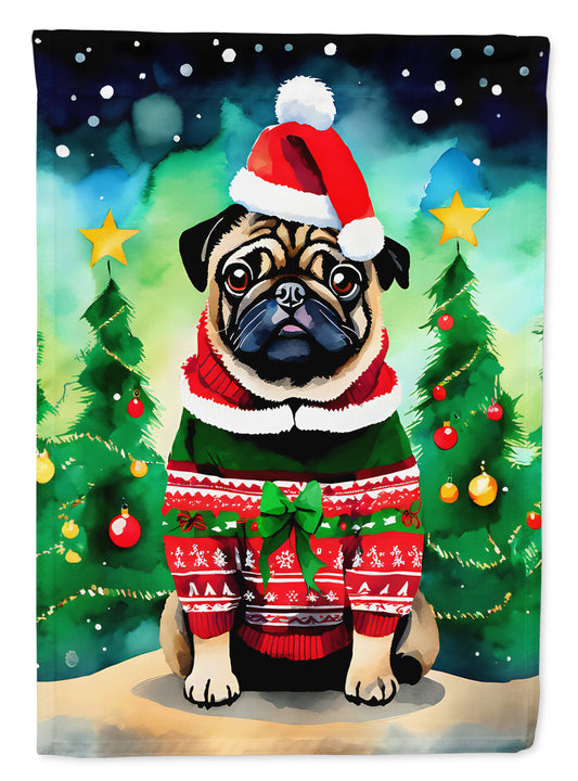 Buy this Pug Christmas Garden Flag