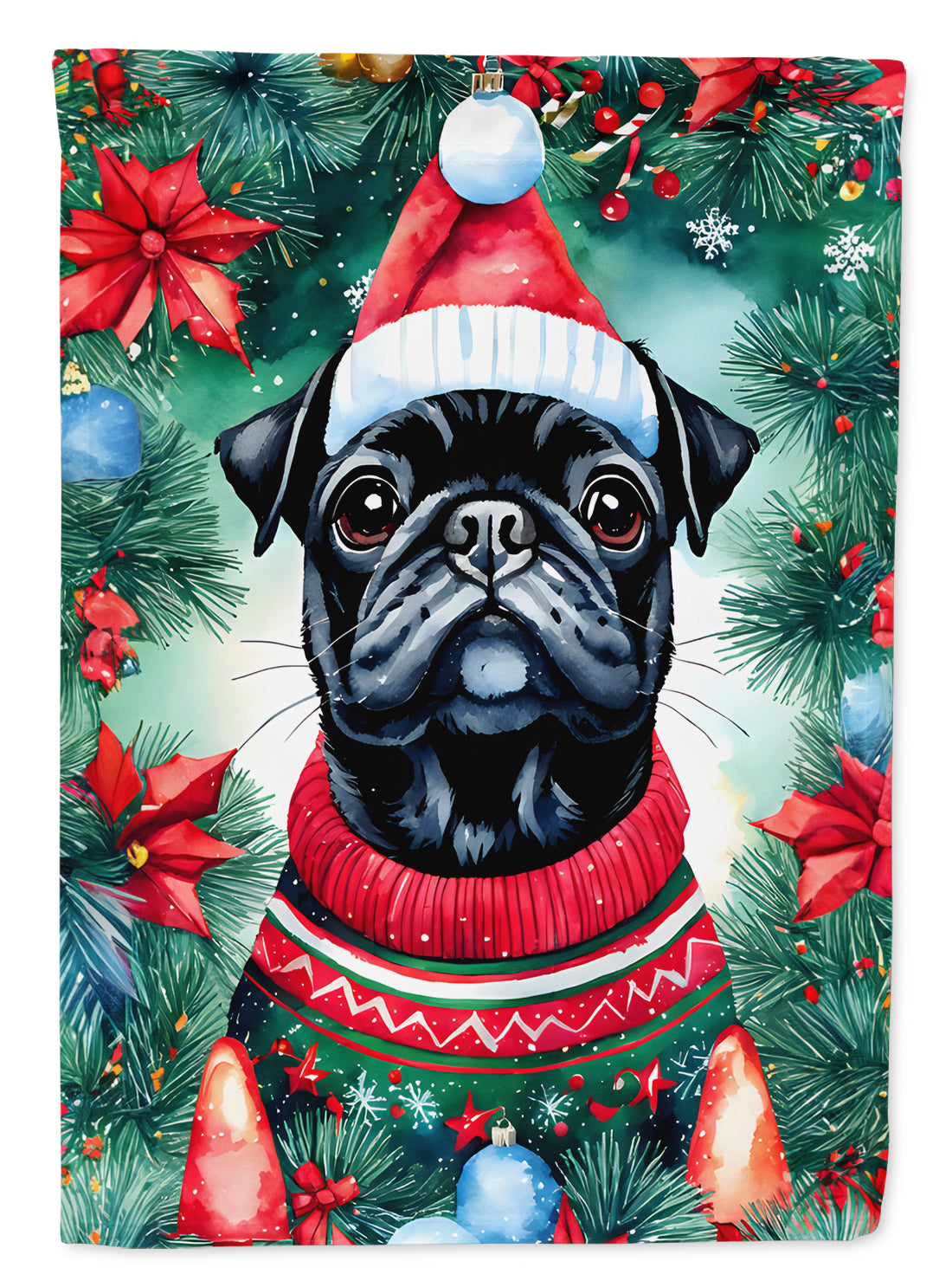 Buy this Pug Christmas Garden Flag