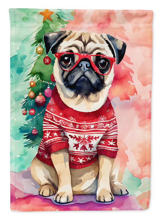 Buy this Pug Christmas Garden Flag