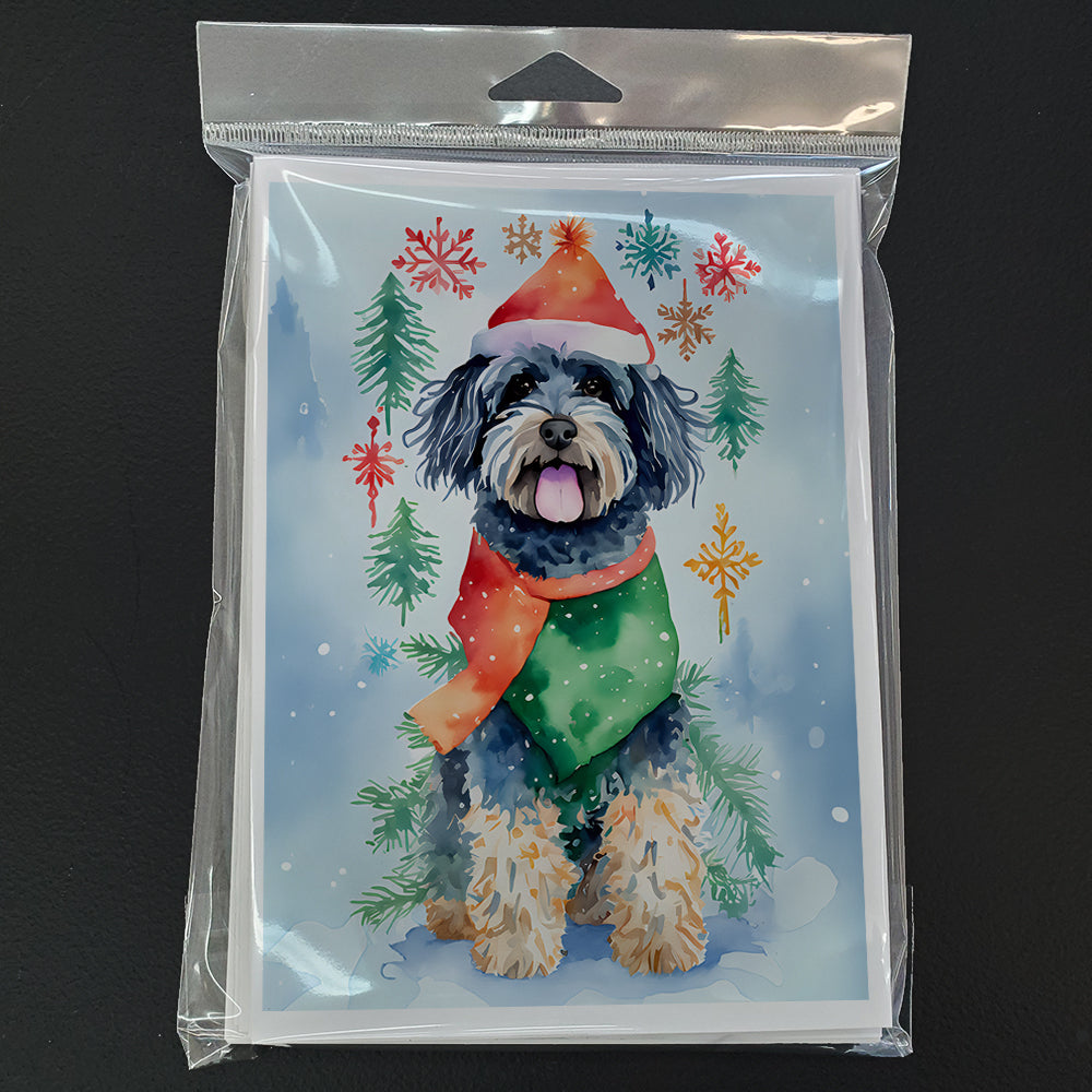 Puli Christmas Greeting Cards Pack of 8