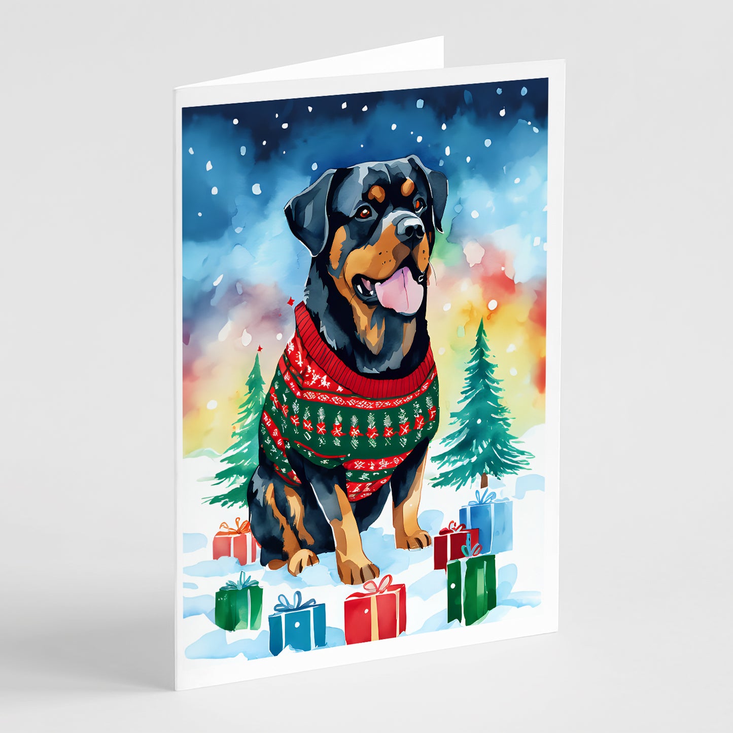 Buy this Rottweiler Christmas Greeting Cards Pack of 8