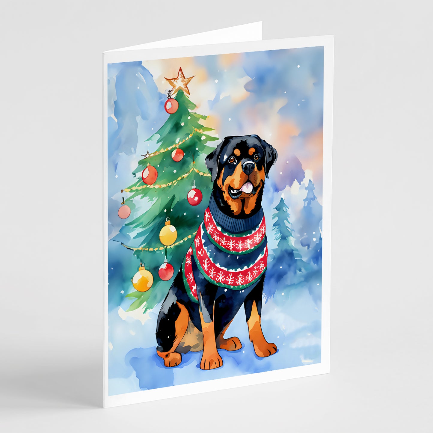 Buy this Rottweiler Christmas Greeting Cards Pack of 8