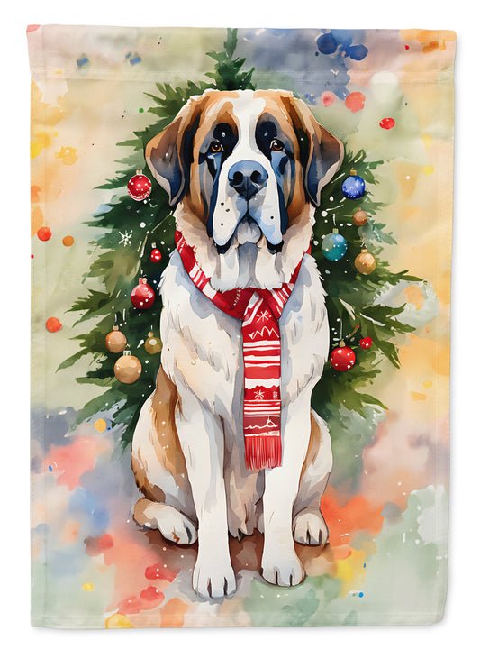 Buy this Saint Bernard Christmas Garden Flag