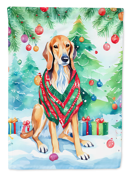 Buy this Saluki Christmas House Flag