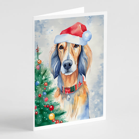 Buy this Saluki Christmas Greeting Cards Pack of 8