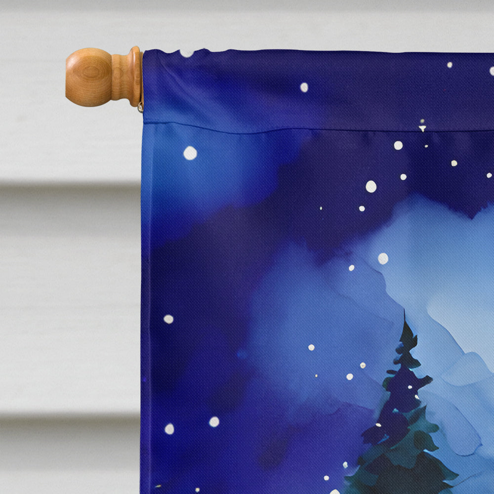 Samoyed Christmas House Flag