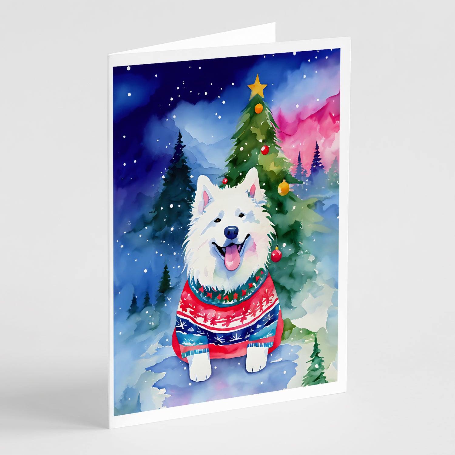 Buy this Samoyed Christmas Greeting Cards Pack of 8