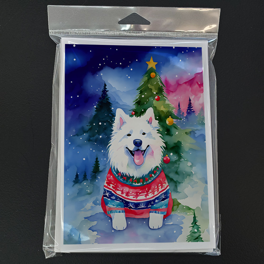 Samoyed Christmas Greeting Cards Pack of 8