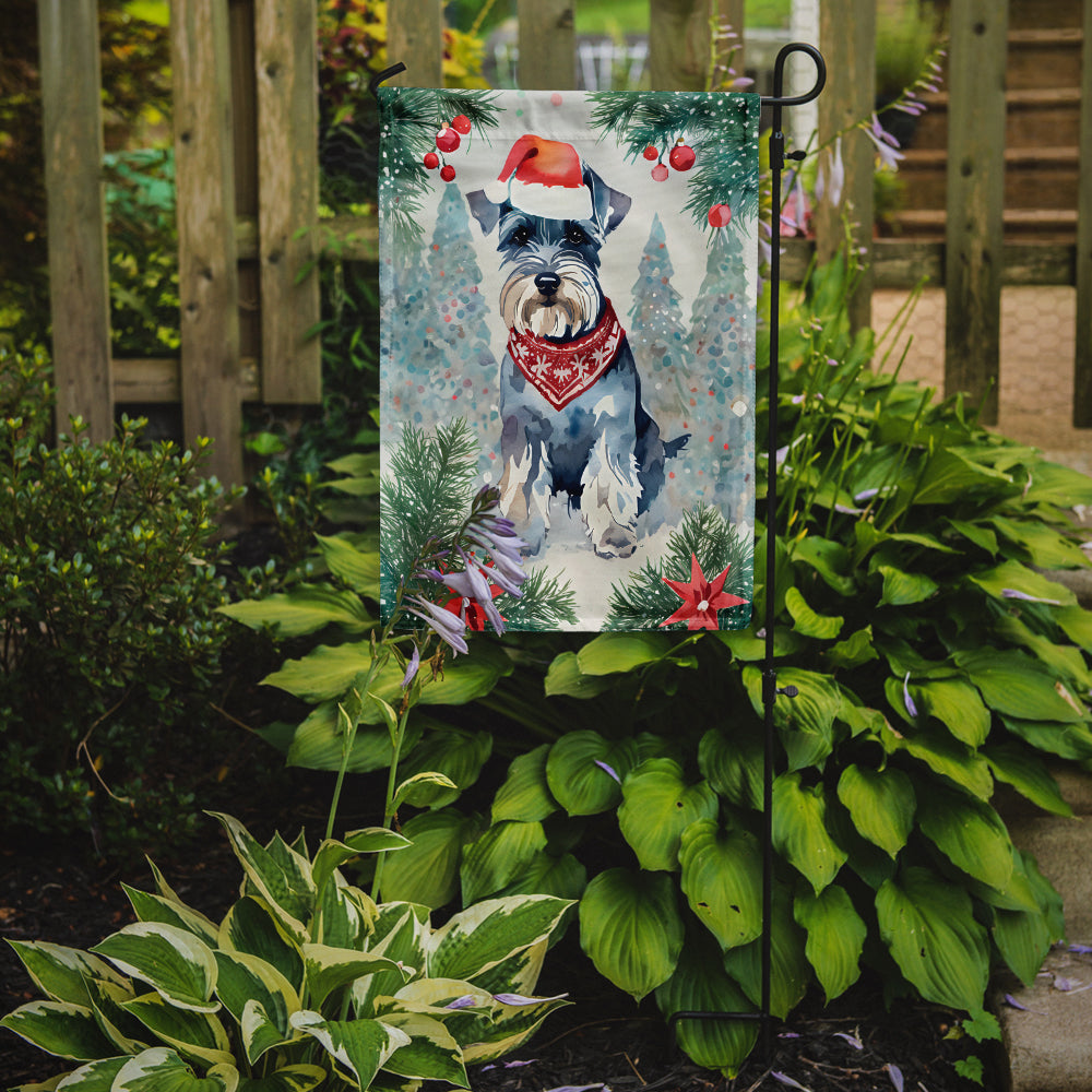 Schnauzer Christmas Garden Flag