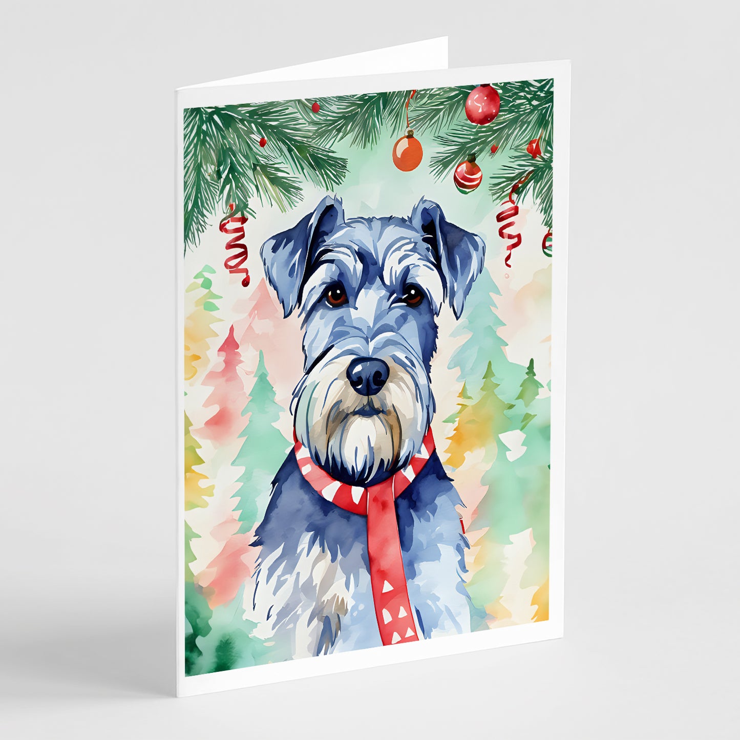 Buy this Schnauzer Christmas Greeting Cards Pack of 8
