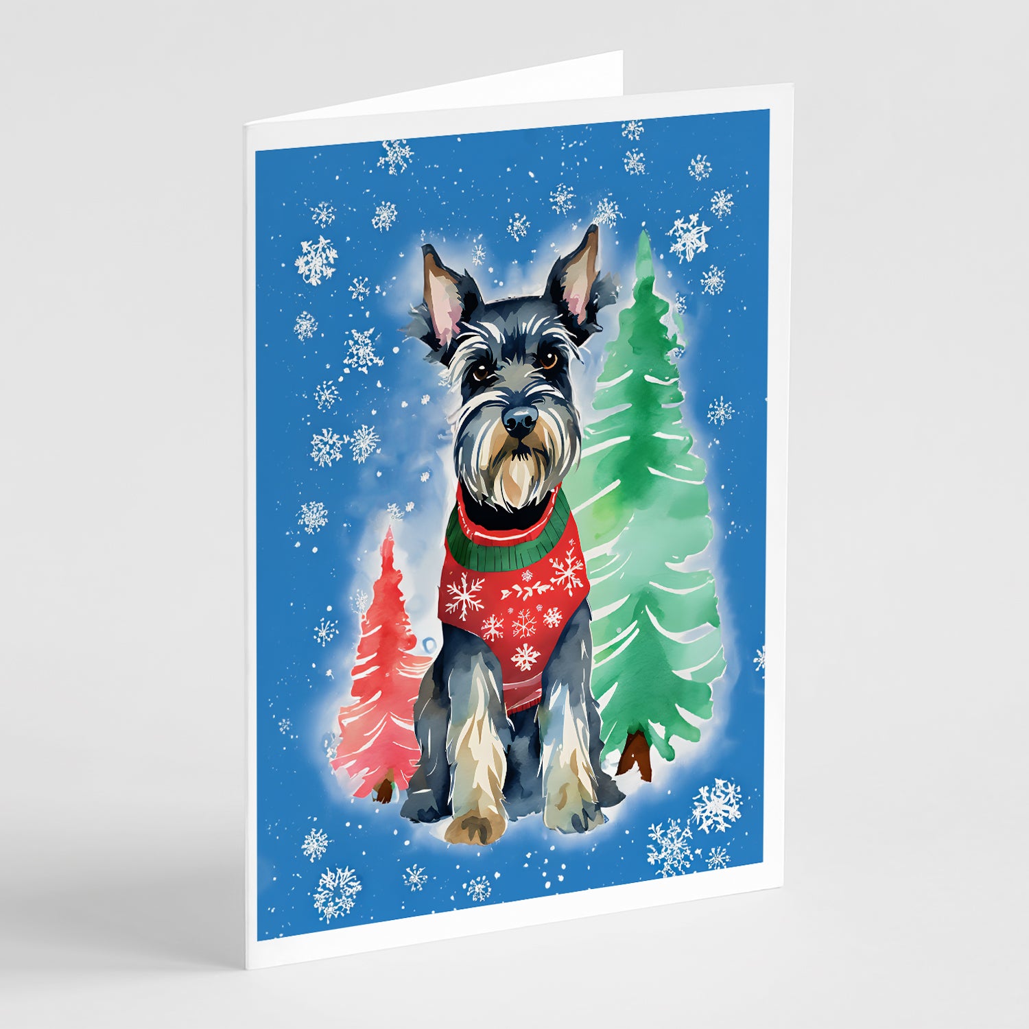 Buy this Schnauzer Christmas Greeting Cards Pack of 8
